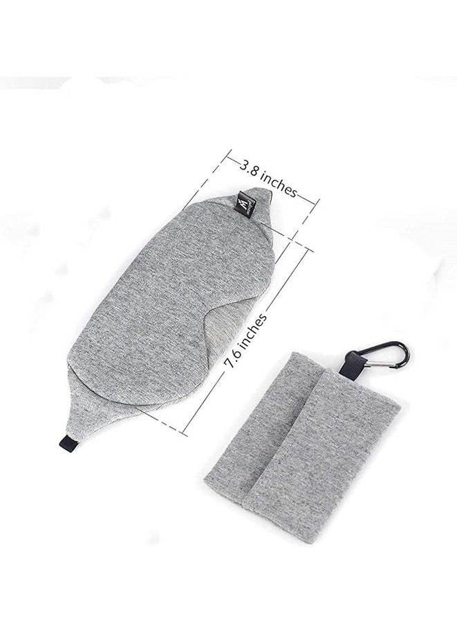 Cotton Sleep Eye Mask  | 100% Blackout Eye Mask for Sleeping | Night Blindfold,Soft and Comfortable with Adjustable Strap - Image 2