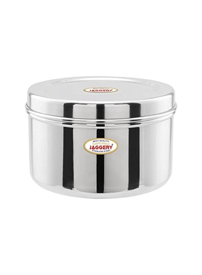 JAGGERY Brand Heavy Gauge Stainless Steel Container/Storage Box/Deep Betha Dabba/Grocery Canister/Multipurpose Dibba, for Laddu/Papad/Chips/idli/snacks/sweets/chapati,puri etc (10no.) - Image 3