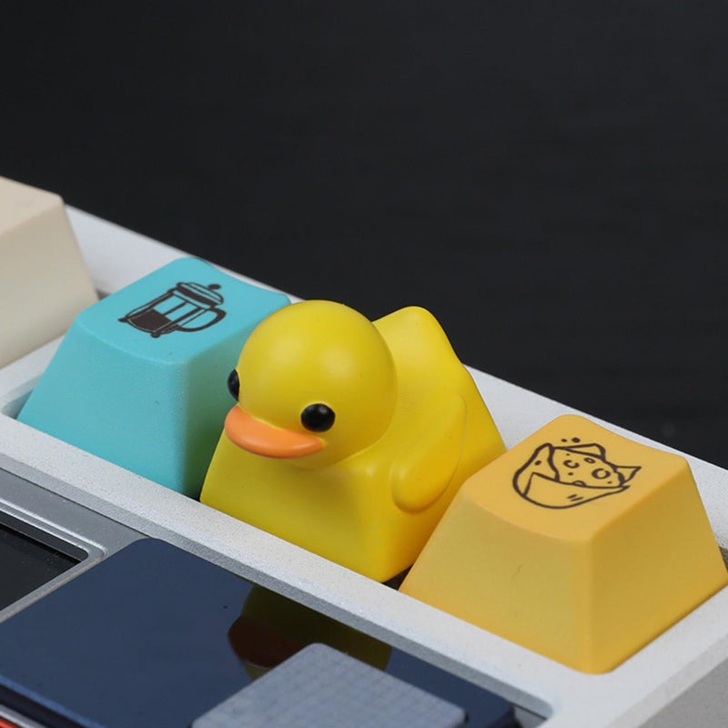 Yellow 3D Cartoon Esc Keycap Creative Decoration For Mechanical Keyboard 1pc - Image 4