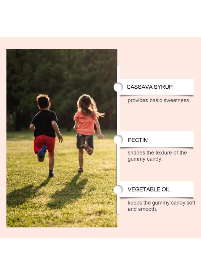docteat Strawberry-Flavored Growth Fummies for Children, a Dietary Supplement to Support Hheight and Bone Health 60 gummies. - Image 3