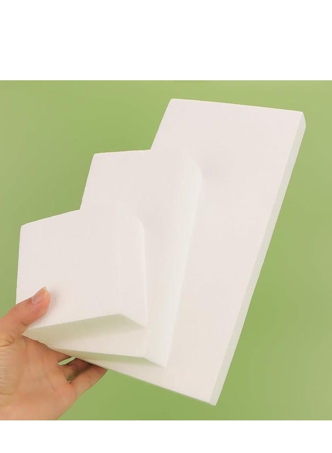 CRAFT MAGIC 3PCS Craft Foam Blocks 30x20x4cm Rectangle Polystyrene Thermocol Styrofoam Sheets for DIY Arts Crafts Sculpting Flower Arrangements Modeling School Office Home Use - Image 5