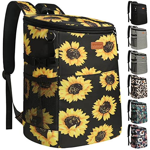 Vankor 30L Sunflower Floral Insulated Cooler Backpack - Image 1