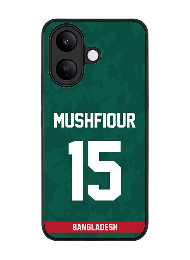 For vivo V60 Lite 5G / V60 Lite 4G Case,Slim fit Camera Protection, Shockproof Thin Phone cover  - Bangladesh Mushfiqur Rahim, Jersey No 15