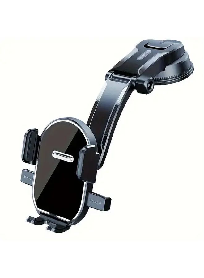 Black 360 Degree Rotating Car Phone Holder with Strong Suction Cup Dashboard Mount - Image 3
