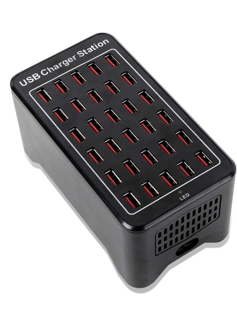 ELTRAZONE 30 Ports USB Charger – 150W Desktop USB Charging Station with Fast Charging for Tablets, Phones, and Other Devices – Multiport Power Adapter for Home, Office, and Travel – Efficient, Safe, and Reliable Charging for Multiple Devices - Image 1