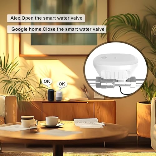 FRANKEVER DN25 Smart Water Valve 1″ Smart Water Management System WiFi Remote Control Faucet Timer for Hose, Sprinkler Water Timer Auto Watering for Plants,Compatible with Alexa,Google - Image 3