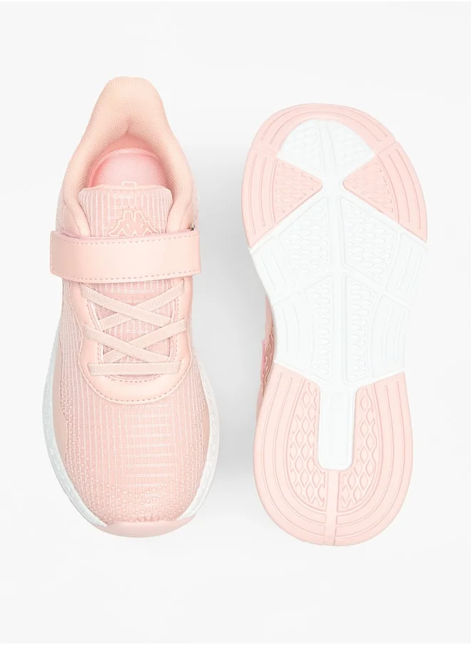 كابا Girls' Mesh Textured Walking Shoes with Hook and Loop Closure