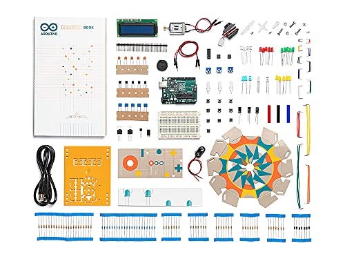 Arduino Official Arduino Starter Kit [K000007] - 12 DIY Projects with Electronic Components & English Projects Book - Original Kit from Italy - Image 1