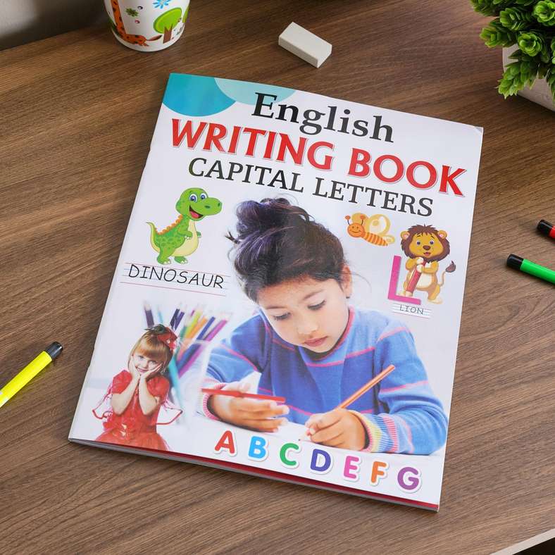 English Writing Book Capital Letters 48 Pages - Multi