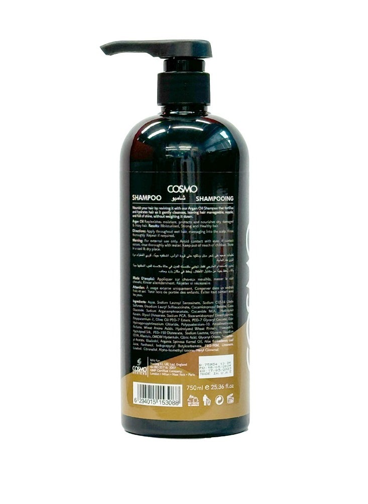 COSMO - Cosmo Beaute Argan Oil Shampoo 750ml - Image 1
