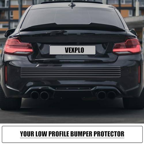 VEXPLO DIY Car Bumper Protector Guard, Strong Self Adhesive Rubber Rear Front Bumper Guard for SUV Cars Trucks, No Residue Anti Scratch & Anti-Colision Car Bumper Guard Accessories- 5 Pack Black - Image 5