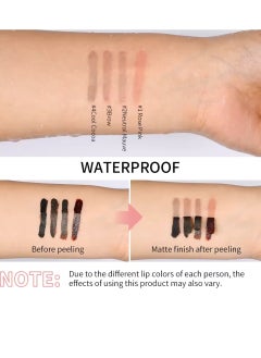 Peel Off Lip Liner Tattoo Peel Off Lip Stain Long Lasting Lip Stain Peel Off Infused with Hyaluronic Acid and Vitamin E Waterproof Long Lasting Highly Pigmented Matte Lip Tint Cool Cocoa 04 - pzsku/Z0924649289B8E459E64FZ/45/_/1724147078/7ee90139-61ba-4c7e-bed7-a9c00cb72151