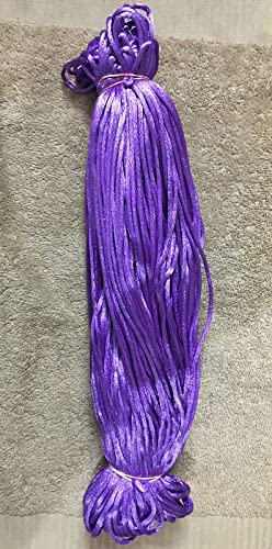 Bright Home Decor Bright Home Decor 34MM Violet Color Macrame CordMalai DoriSilk Macrame 8090 Meter 