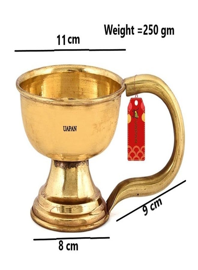 UAPAN Brass Dhunuchi, Durga Puja | Dhoop Dani | Traditional Incense Burner for Puja Diya(Pack of 1,11 cm) - Image 2