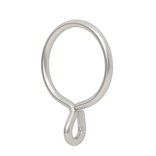 Ivilon Drapery Eyelet Curtain Rings  17 Ring for Curtain Hook Pins Set of 14  Satin Nickel