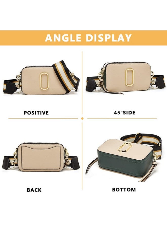 PALAY PALAY® Crossbody Bag for Women Small Square PU Bag for Women Hand Bag Clutch Bag Sling Bag with Detachable Wide Shoulder Belt Pure Color Shoulder Bag for Daily, Beige - Image 5
