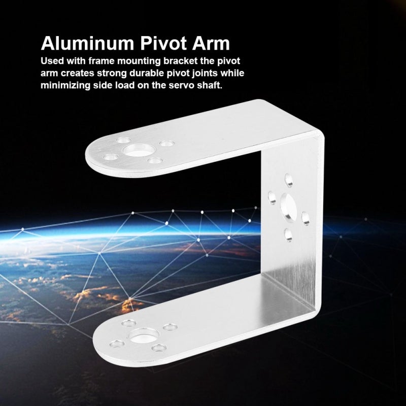Aluminum Pivot Arm: 7005 Aluminum Strong Durable Pivot Joints Robot Replacement Parts - Ftc Robot Competition Compliant Servo Frame Bracket for Tetrix Standard-Scale Robot Servo Systems - Image 5