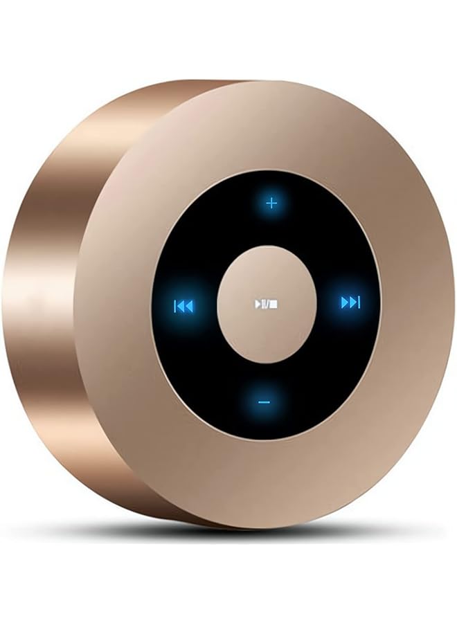 SYOSI Gold Smart Touch Wireless Speaker Small Bluetooth Speaker With Portable Waterproof Case High Def Sound Fast Recharge - Image 1