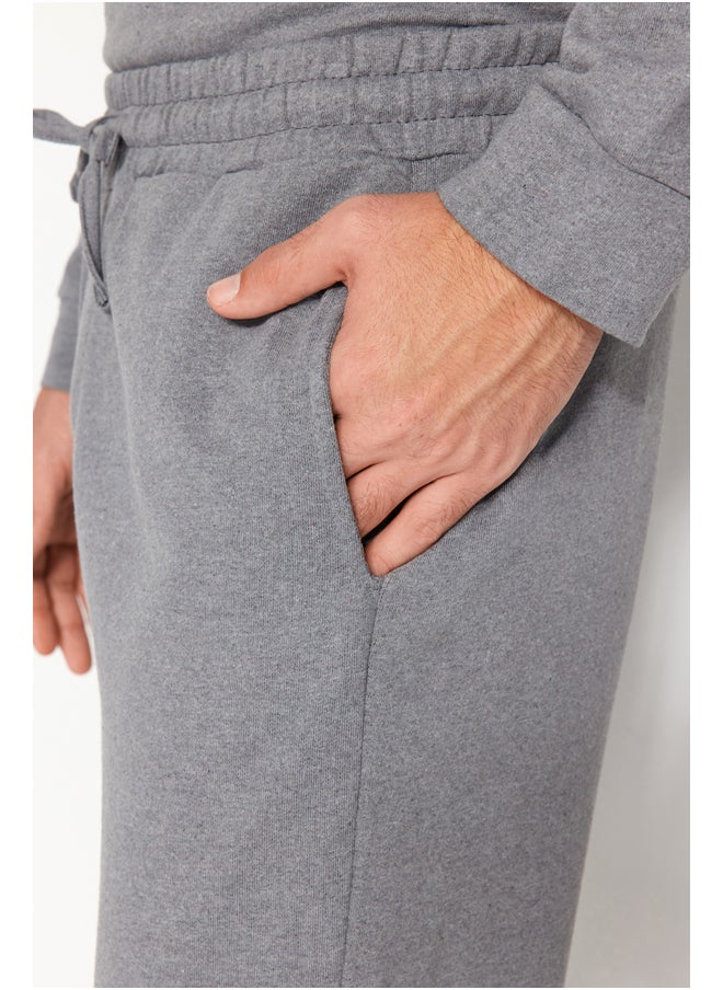 trendyol - Men's Dark Gray Regular Fit Knitted Pajamas Set - Image 1