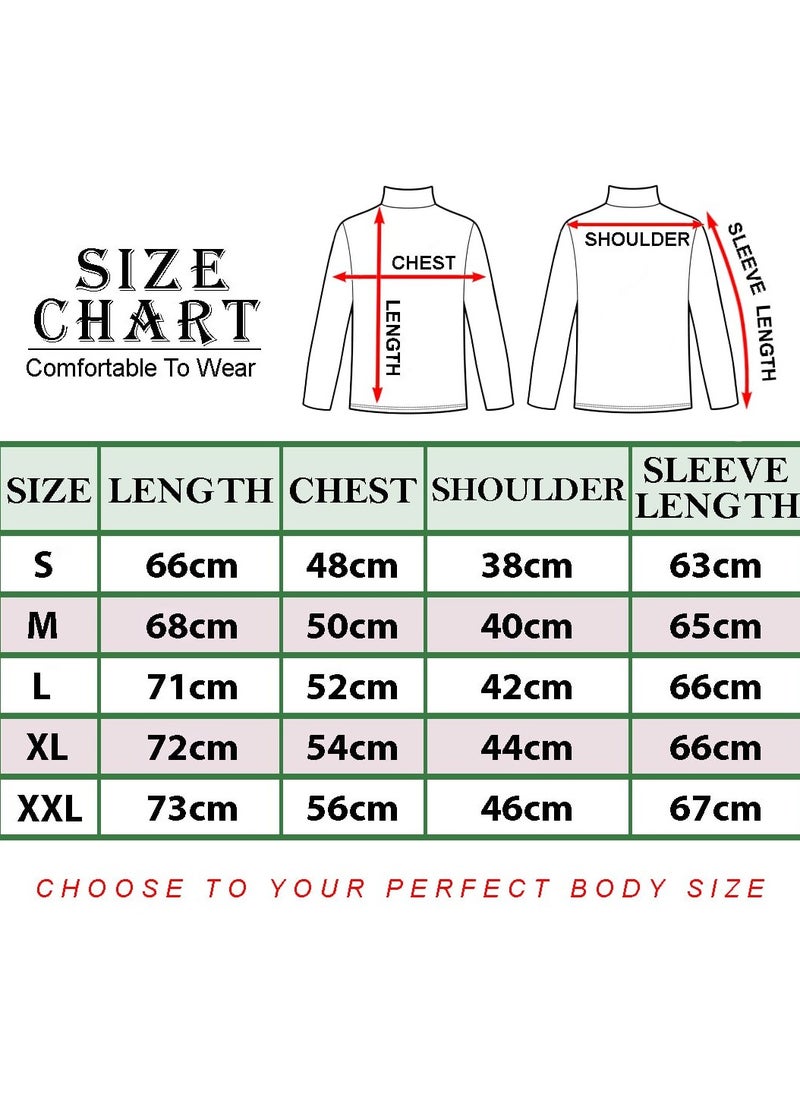 Plain High Neck Sweater for Men