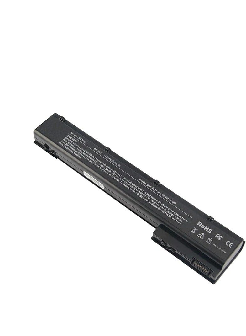 Terabyte بطارية لابتوب لجهاز HP EliteBook 8560w 8570w 8760w 8770w محطة عمل متنقلة، 5200mAh/14.8V/6 خلايا - Image 1
