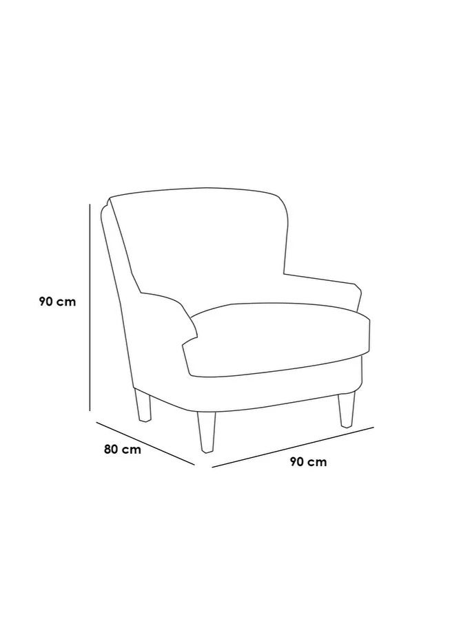 House One Side Chair|MDF swedish wood and Linen -  Beige - Image 2