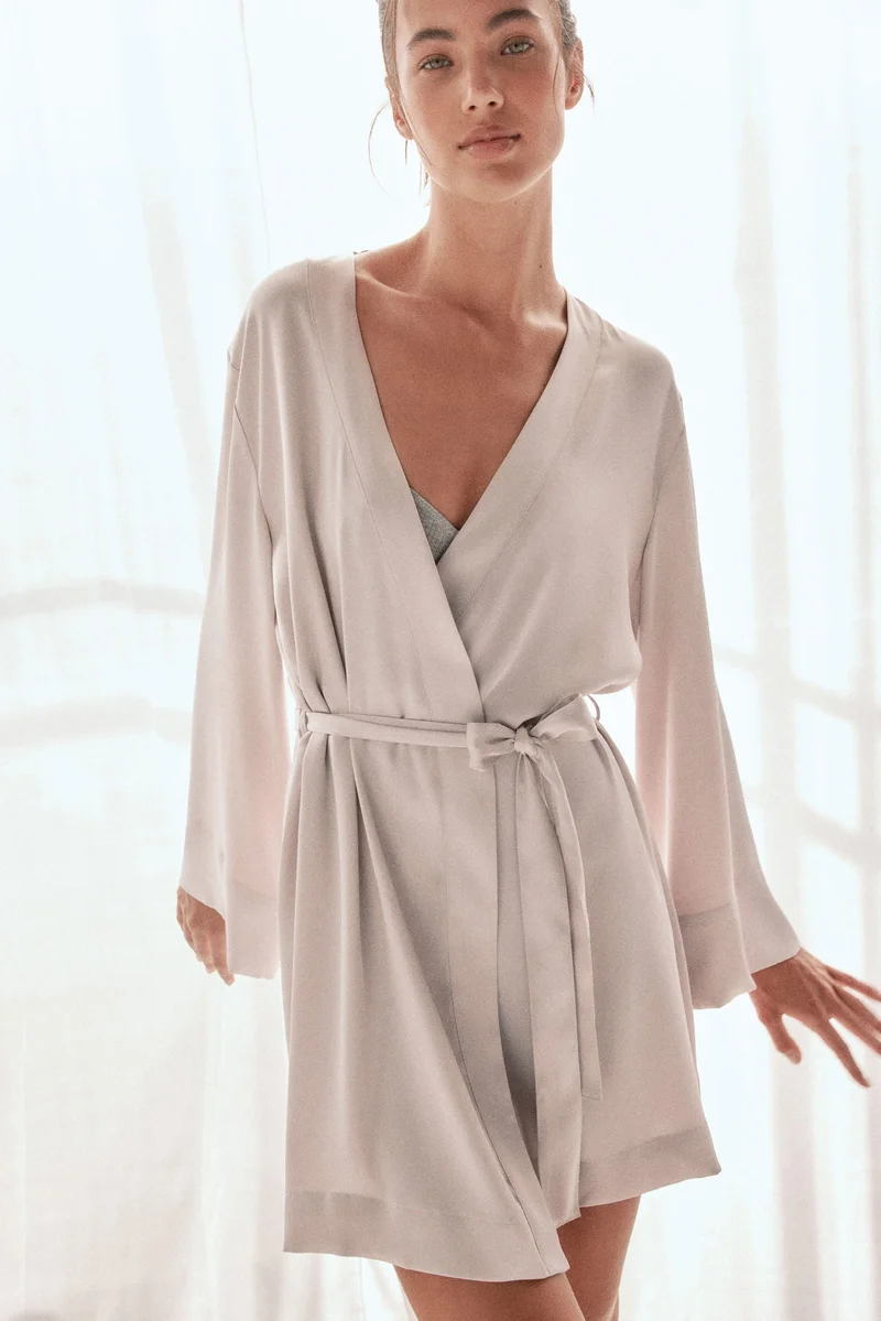 H&M Satin dressing gown