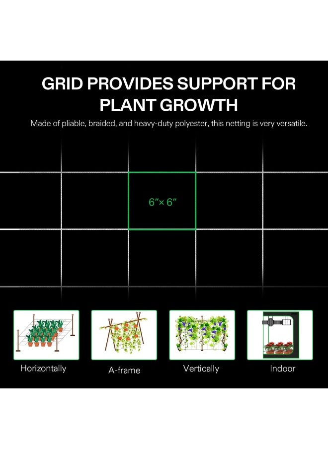 VIVOSUN 5 x 30 ft Plant Trellis Netting HeavyDuty Polyester Grow Net for Garden with Square Mesh for Climbing Plants Vegetables Fruits and Flowers 1Pack