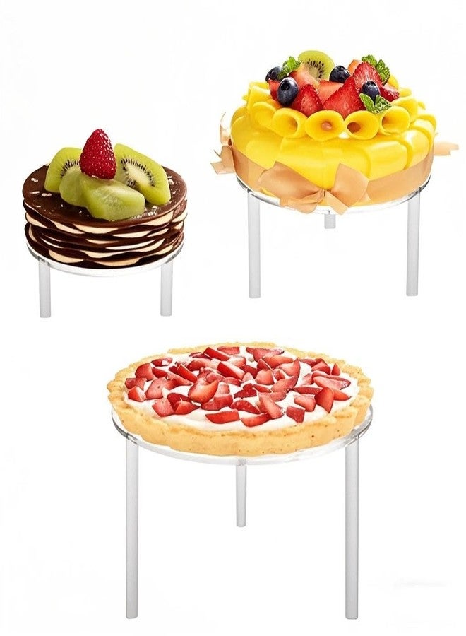HESIN Acrylic Cupcake Holder for Wedding 3 Tier Cake Display Stand Risers Dessert Rack for Bakery Pizza Home Party Service Decoration Organizer Pedestal Stand - Image 1