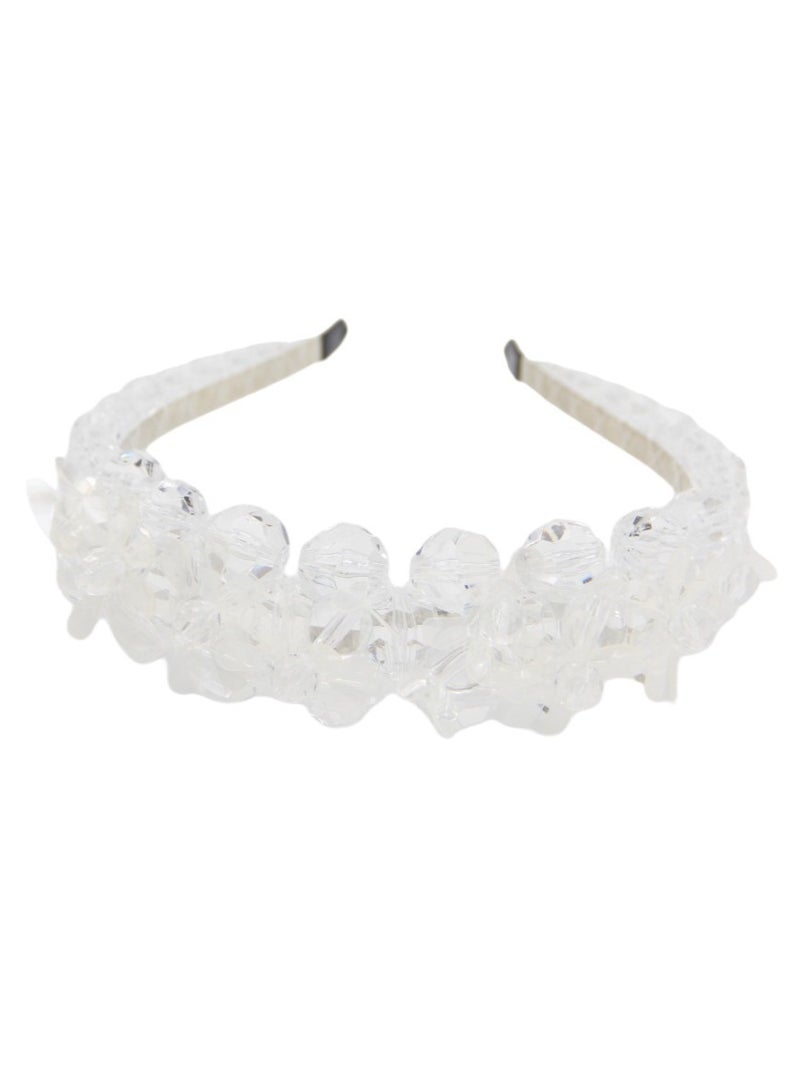 Bidani Aimee Crystal White Headband - Image 2