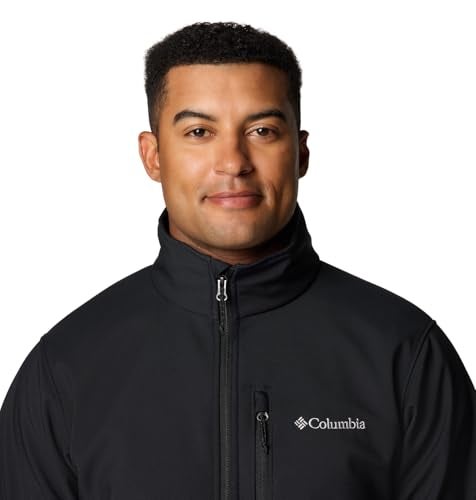 Columbia Mens Ascender Softshell Full Zip Rain Jacket, Black, Large - Image 5