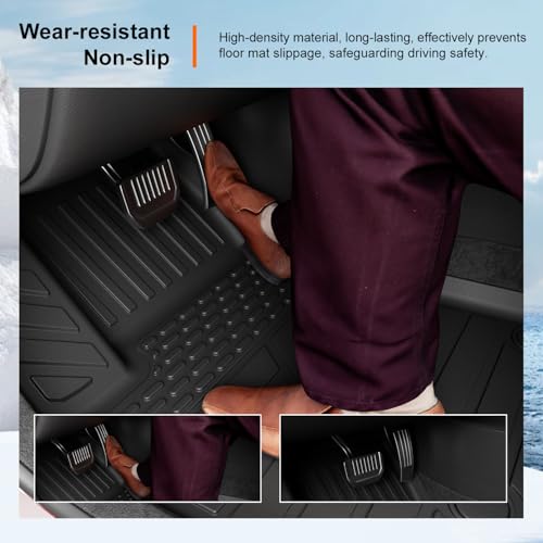 powoq 6 Seats Floor Mats Compatible with 2021-2026 Jeep Grand Cherokee L Cargo Mat Floor Liner TPE Replacement for 2021-2026 Jeep Grand Cherokee L Accessories (Trunk Mat+Backrest Mats+Floor mats) - Image 4