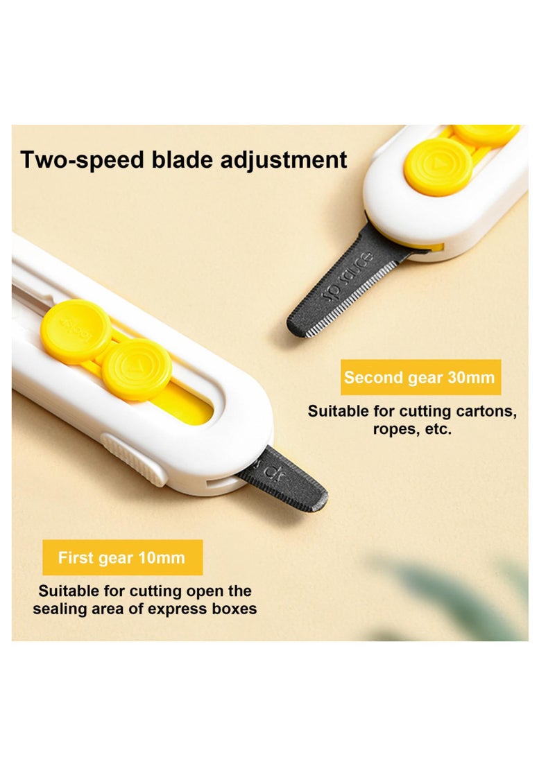 SOLARAE Mini Box Opener Magnet, Box Cutter With Safety Lock, Right Or Left Handed Mini Cutter, Retractable Box Cutter Opener, Box Cutter For Opening Packages, Mini Box Cutter With Retractable Blade - Image 2