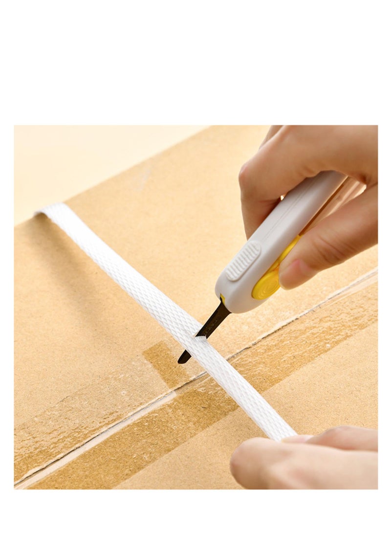 SOLARAE Mini Box Opener Magnet, Box Cutter With Safety Lock, Right Or Left Handed Mini Cutter, Retractable Box Cutter Opener, Box Cutter For Opening Packages, Mini Box Cutter With Retractable Blade - Image 5