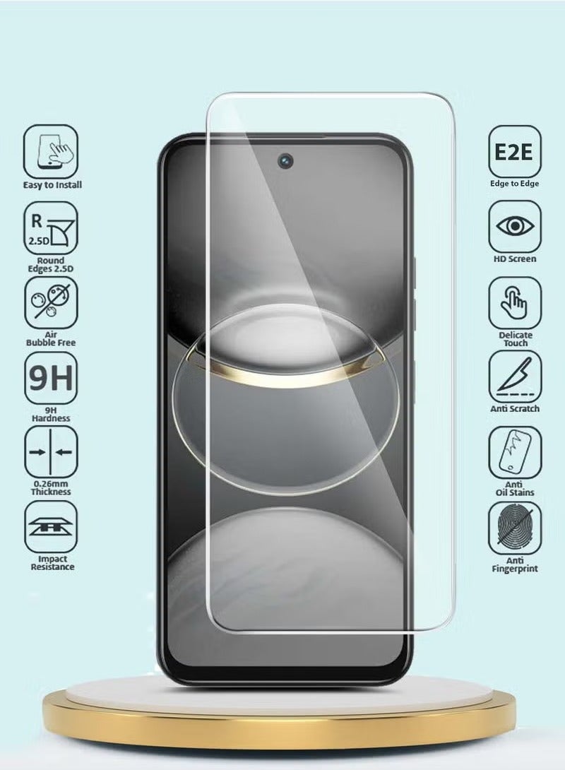 TIGER Tecno Spark 30C 4G/5G 2024 GMAX Premium Series 9H Curved Edges 2.5D Tempered Glass Screen Protector – Ultra Clear, Scratch-Resistant, Full Coverage, Anti-Fingerprint, Easy Installation – Clear - Image 2