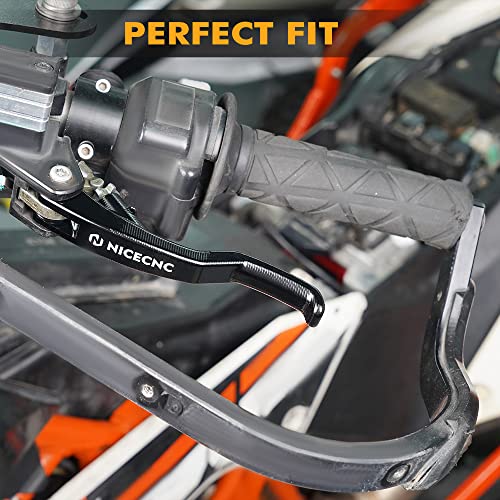 NICECNC Black Shorty Clutch Lever Compatible with KTM 690 Enduro R/SMC R 2014-2023,1290/1190/1090/1050 Adventure 2013-2020,Husqvarna 701 Enduro/Supermoto 2016 2017 2018 2019 2020 2021 2022 2023 - Image 2