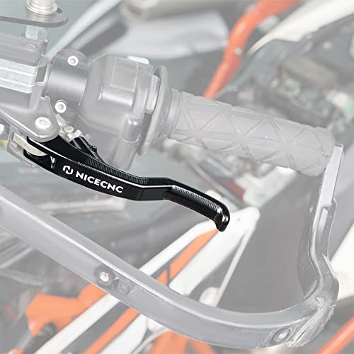 NICECNC Black Shorty Clutch Lever Compatible with KTM 690 Enduro R/SMC R 2014-2023,1290/1190/1090/1050 Adventure 2013-2020,Husqvarna 701 Enduro/Supermoto 2016 2017 2018 2019 2020 2021 2022 2023 - Image 1