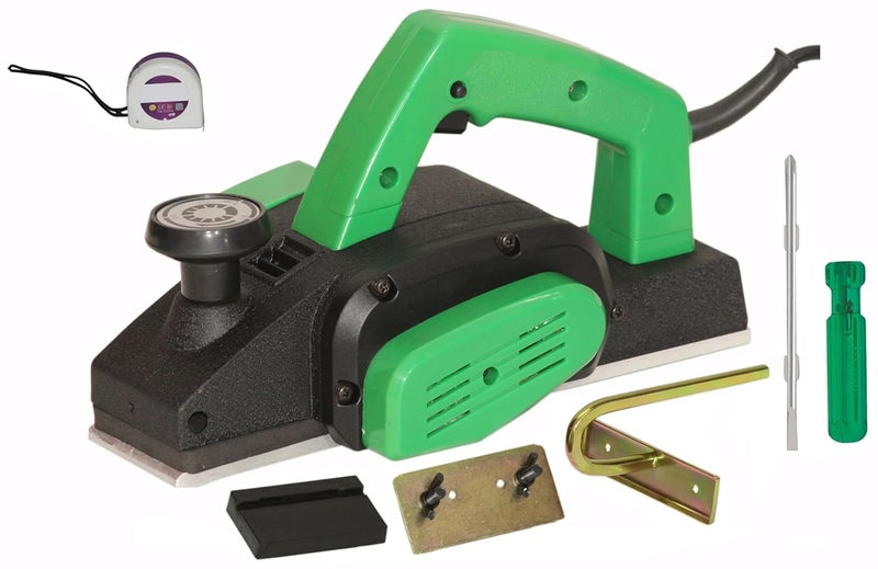 Digital Craft Digital Craft Wood Planer 1400W Machine of Carpentry HighPower MultiFunction Electric Planer Professional Woodworking Machine Electric Planer Machine 82MMTape 3Mtr6Inch 2 In 1 Screw Driver