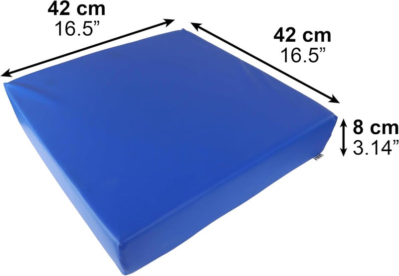 PEPE Mobility - Wheelchair Cushions for Pressure Relief (16.5"x16.5"x3"), Memory Foam Seat Cushion for Tailbone Pain Relief, Butt Pillows for Sitting, Pressure Relief Seat Cushion - Made in Europe - Image 4