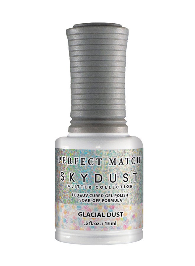 Lechat Gel Nail Polish, Gel Polish Soak Off Led U V Nail Gel Polish Sky Dust Glitter Glacial Dust Sdms09 - Image 2