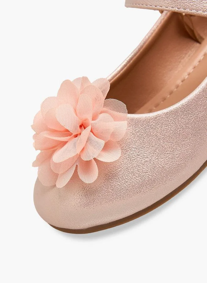 Flora Bella By Shoexpress PINK Flora Bella Girls Floral Embellished Mary Jane Shoes for Women | Best Price UAE