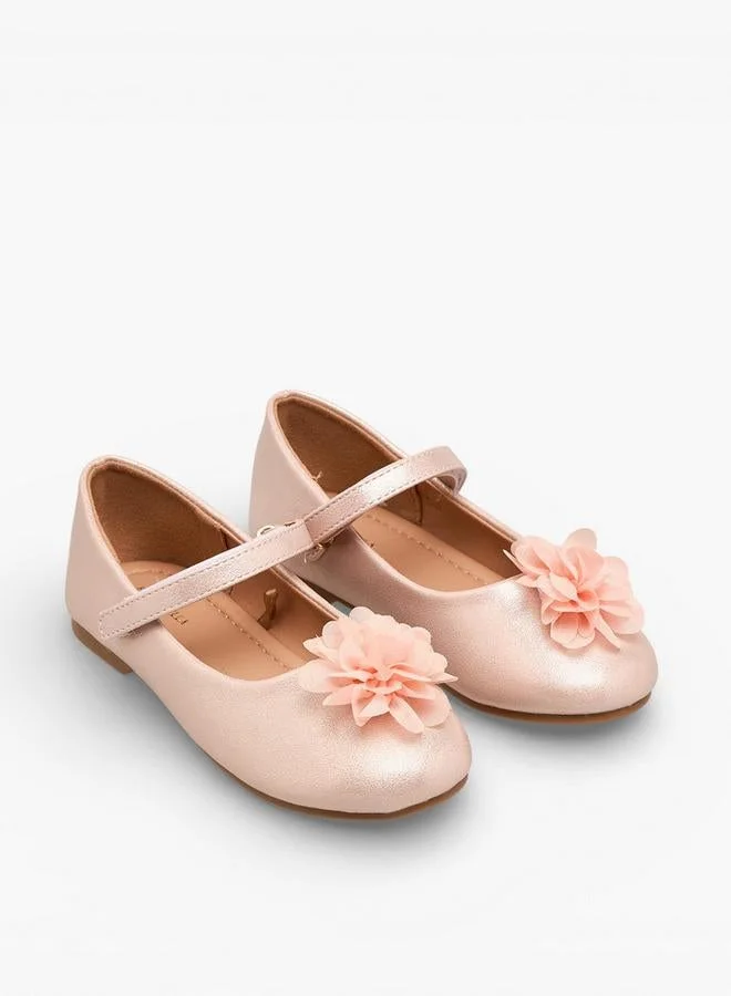Flora Bella By Shoexpress PINK Flora Bella Girls Floral Embellished Mary Jane Shoes for Women | Best Price UAE