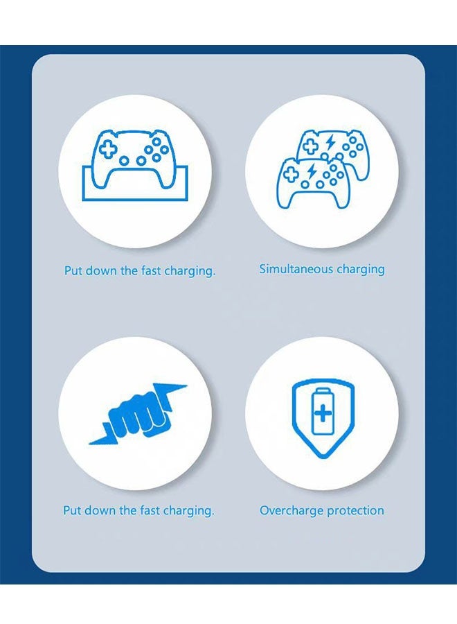 PlayStation 5 DualSense Charging Station, PS5 Docking Station with LED Light Indicator, Fast Charging - Image 5