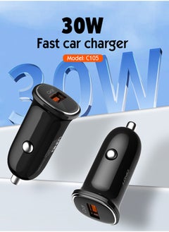 LDNIO 30W Car charger USB Super Fast Quick Car charger Black  - Image 2