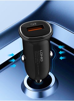 LDNIO 30W Car charger USB Super Fast Quick Car charger Black  - Image 4