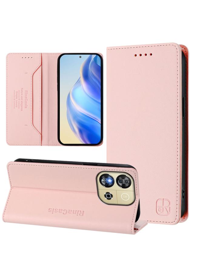 اس-توب جراب لهاتف Oukitel C57 / C57S / C57 Pro RC01 جراب هاتف جلدي مزدوج الطي مزود بخاصية الشفط المغناطيسي بتقنية RFID - Image 1