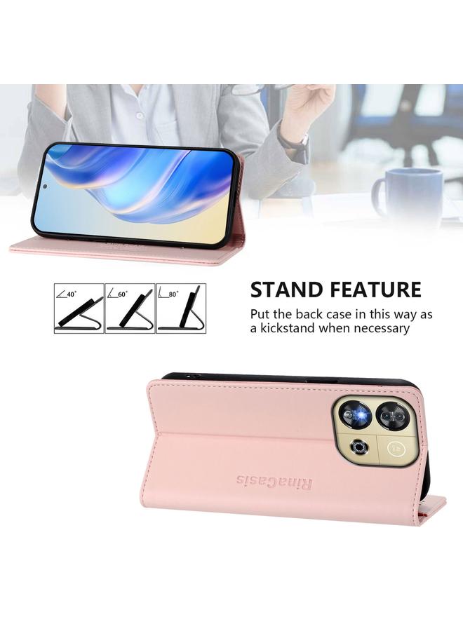 اس-توب جراب لهاتف Oukitel C57 / C57S / C57 Pro RC01 جراب هاتف جلدي مزدوج الطي مزود بخاصية الشفط المغناطيسي بتقنية RFID - Image 4