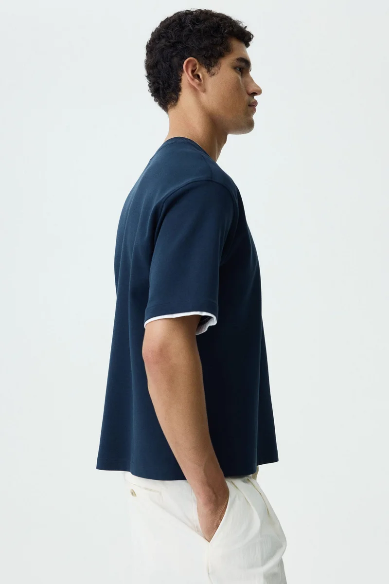 H&M  Relaxed Fit Boxy T-shirt for Men | Best Price UAE