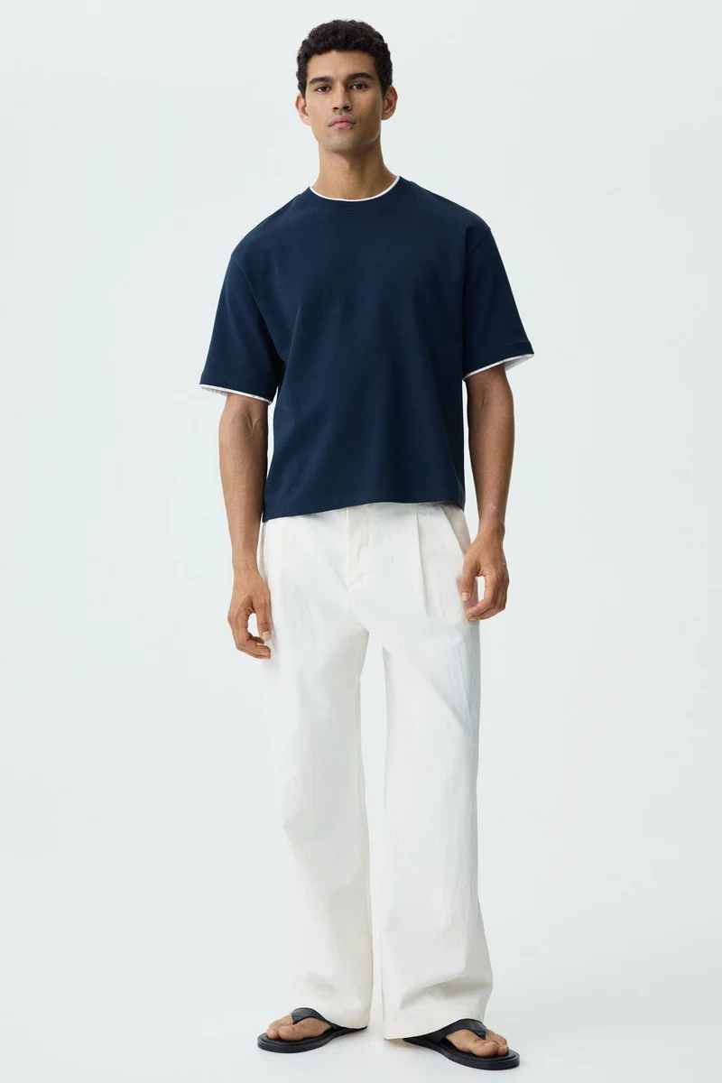 H&M  Relaxed Fit Boxy T-shirt for Men | Best Price UAE