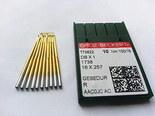 Neutral 50PCS GROZ-BECKERT INDUSTRIAL SEWING MACHINE BALLPOINT NEEDLES Sewing Machine Needles DB1 Dbx1 1738 16X231 (70/10 80/12 90/14 100/16 110/18),5 size,10 per size - Image 4